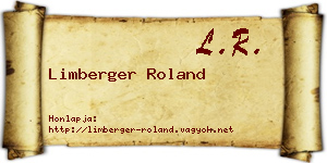 Limberger Roland névjegykártya